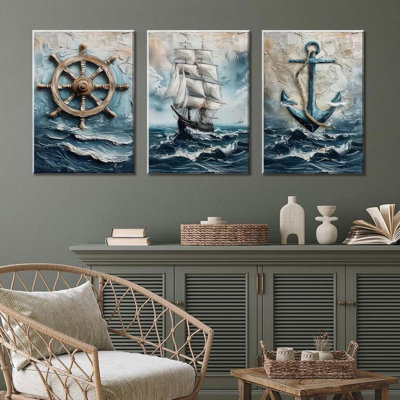 3 Piece Wrapped Canvas Print