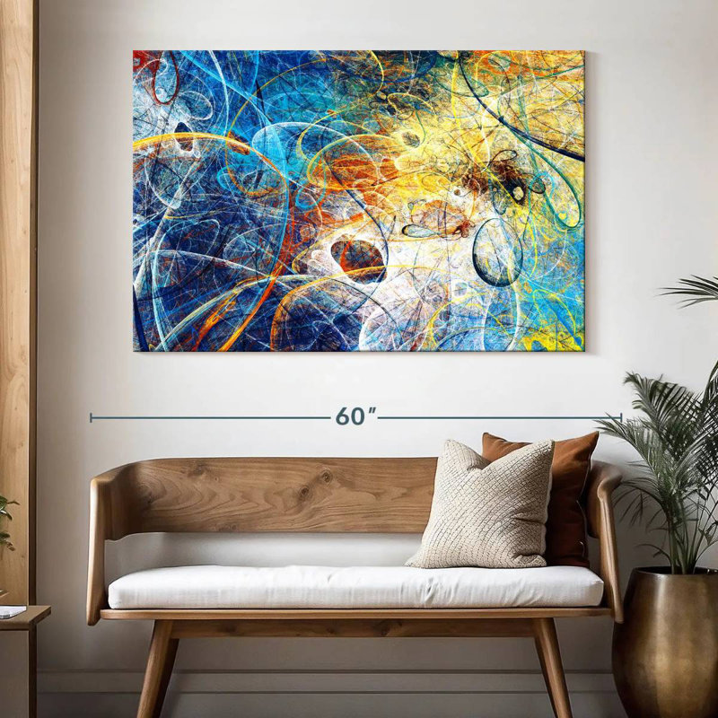 Avery Space Time Warp Abstract, 34" H x 51" W