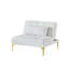 Futon convertible pour canapé-lit avec pieds en métal doré