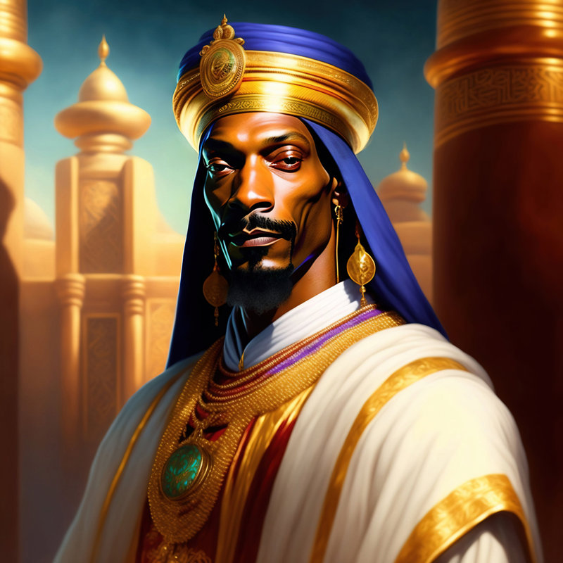 «Snoop Dogg» par Stephen Chambers, impression sur toile tendue, L 36 po x H 36 po