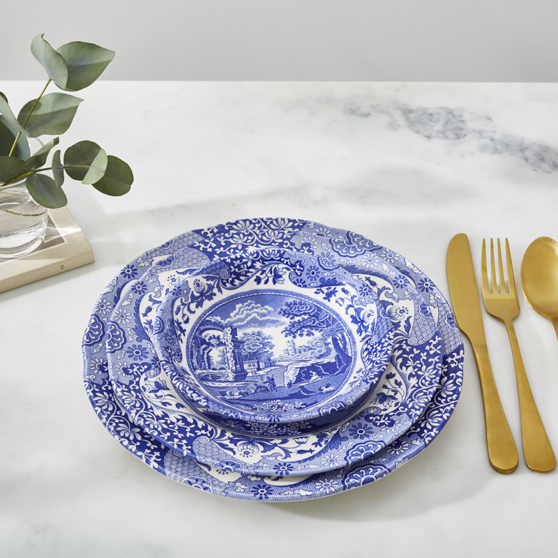 Spode Blue Italian Luncheon Plate 9"