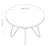Nydia Round Metal Base Dining Table-892716246