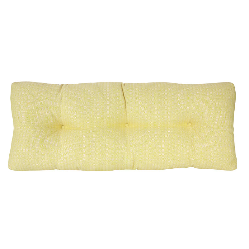 Omega Non-Slip Bench Cushion, Yellow, 35" W x 14" D