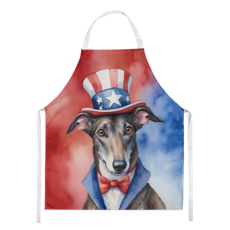 Patriotic American Apron, Greyhound