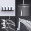 Système de douche thermostatique de luxe avec douche à main et jets pour le corps-63599468