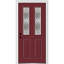 Porte d'entrée pré-montée en fibre de verre 2 panneaux 2 1/2 Grace Grace-1379991914-1379991912-1446319029