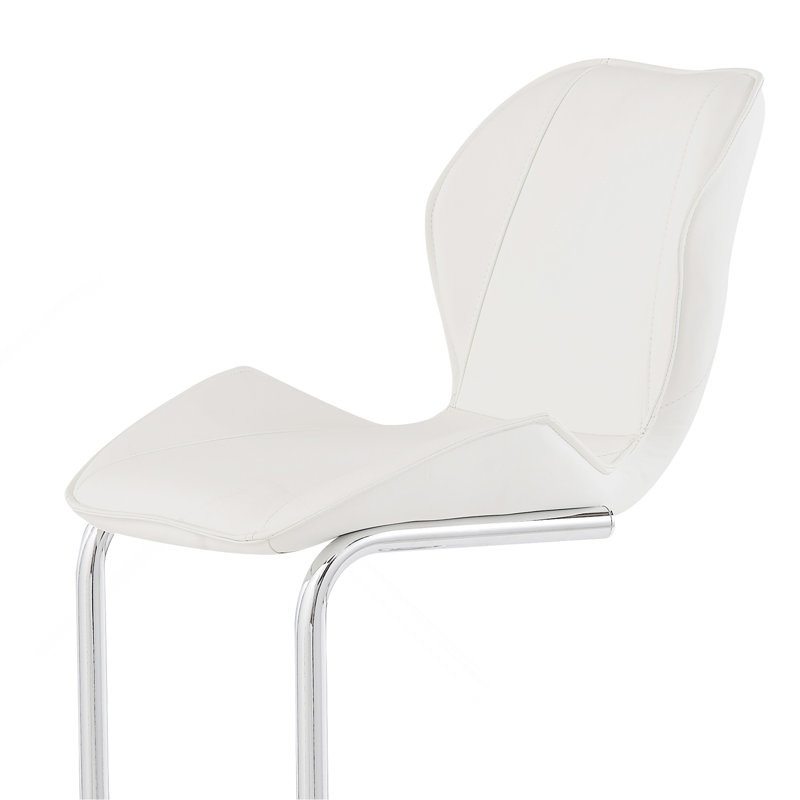 Ensemble de 4 tabourets de bar blancs Charlotte, Blanc
