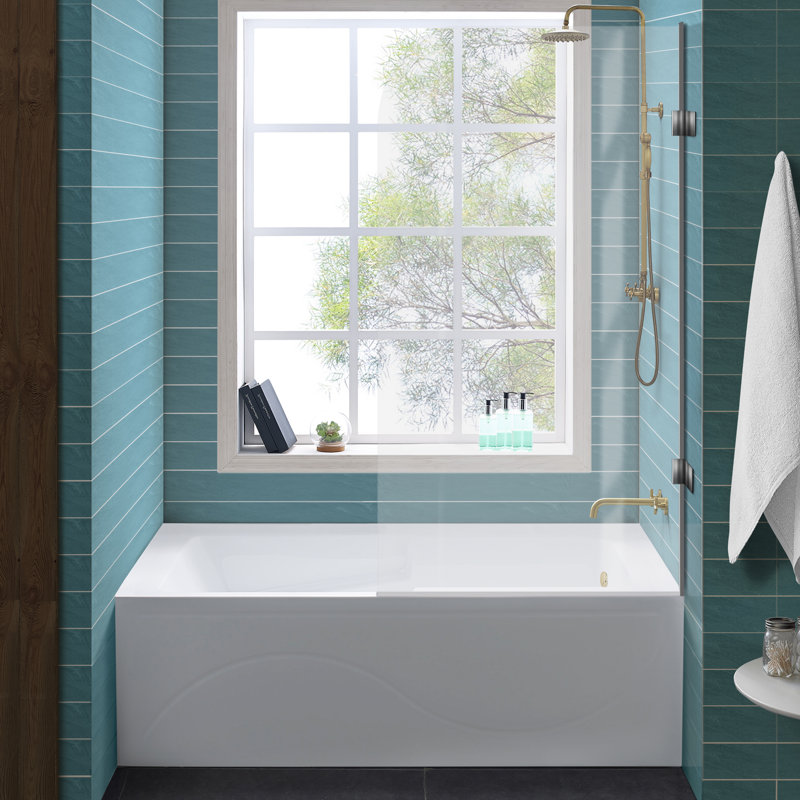 Ivy Alcove Bathtub with Apron, Right, 60" x 30"