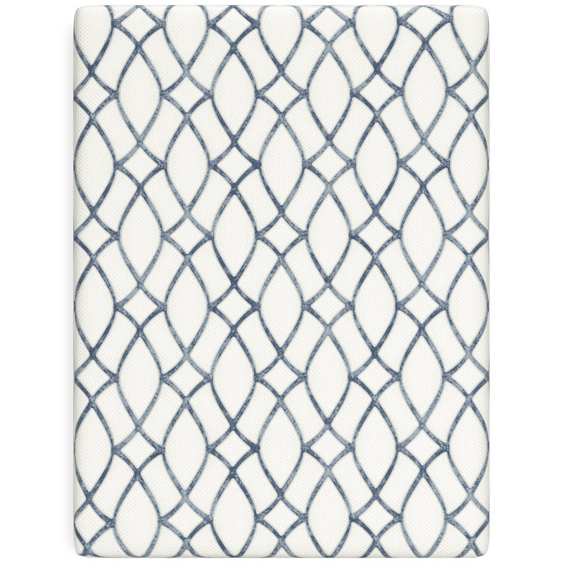 Queen Blue and White Adjustable Memory Foam Mattress
