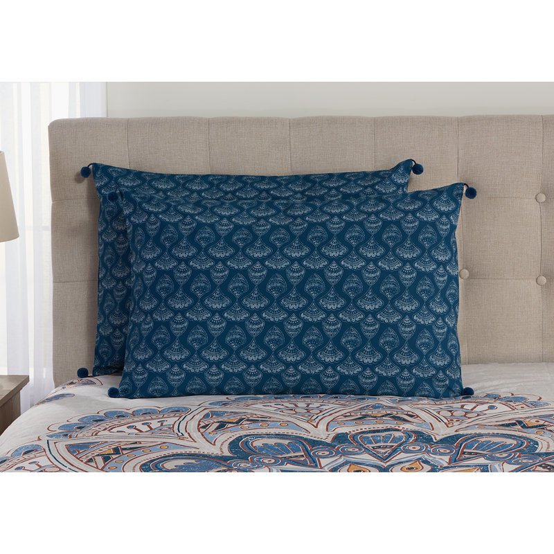 Polyester Percale Damask Comforter, Full/Double Comforter + 2 Standard Shams