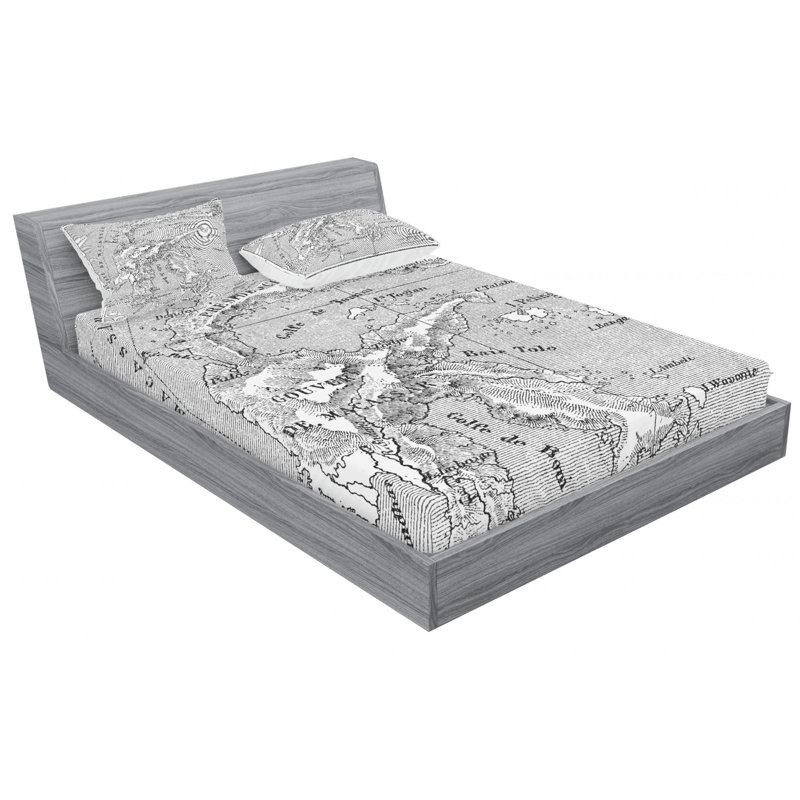 Microfiber Sheet Set, Full Sheet Set with Fitted Sheet