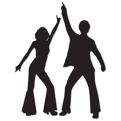 Décoration murale silhouette disco