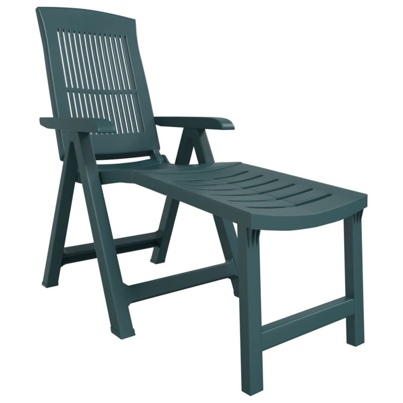 Chaise longue inclinable 61 po Prescillia, Vert