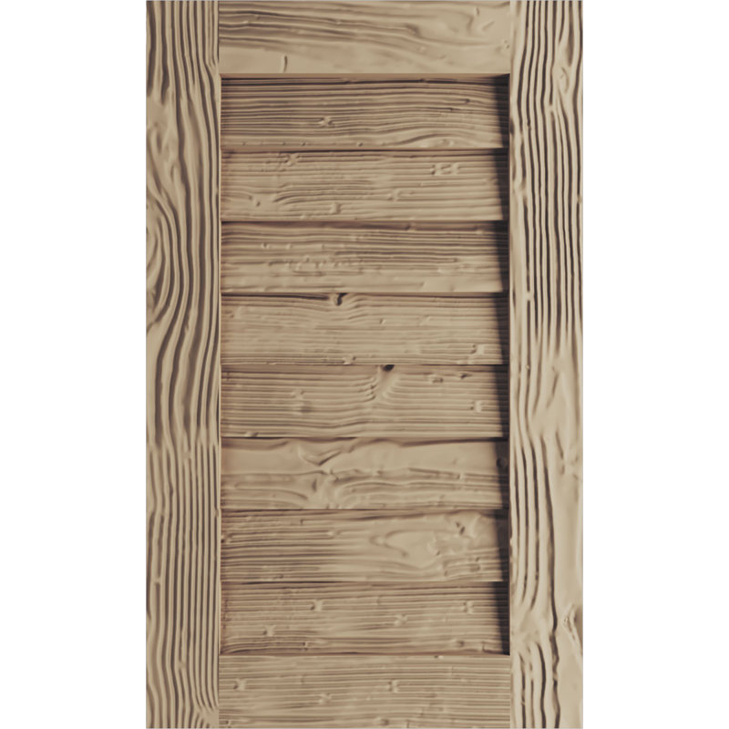 Évent rectangulaire en faux bois Timberthane, Sable, H 30 po x l 16 po x L 1 po