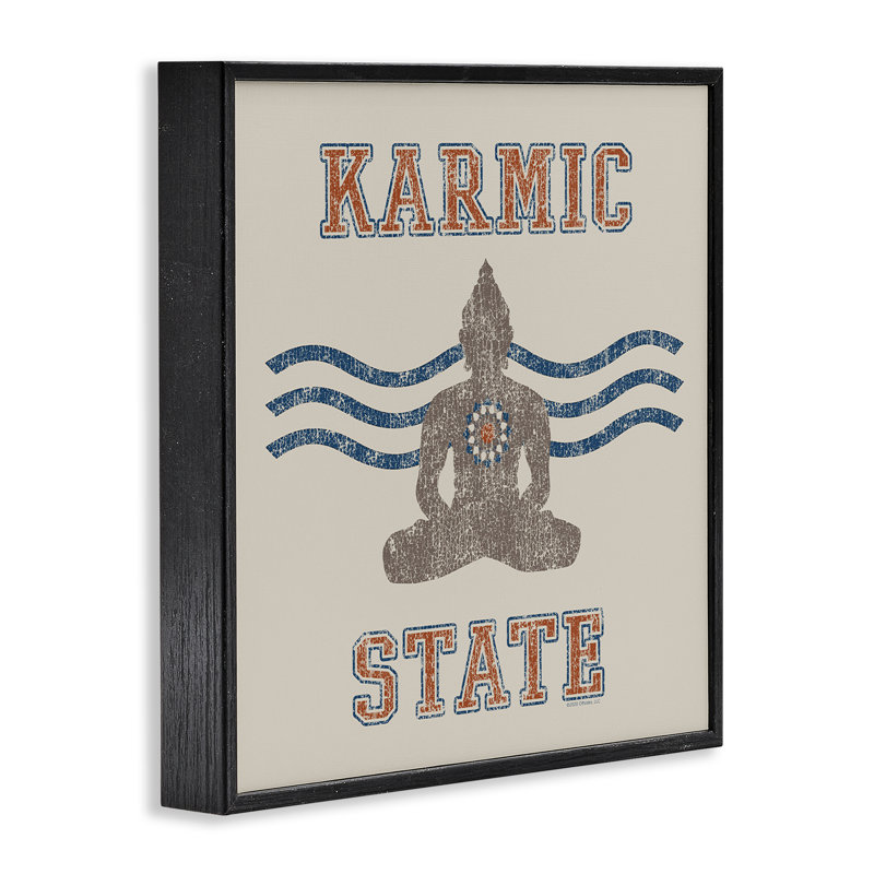 Art giclée rétro par karmic State / Life Is High, Giclée encadrée noir minuit, H 17 po x l 17 po