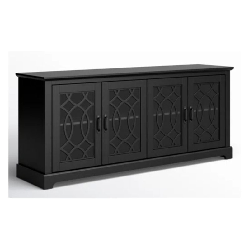Ensemble de salon et table basse 2 pièces Weddel Basilico, Noir, Noir