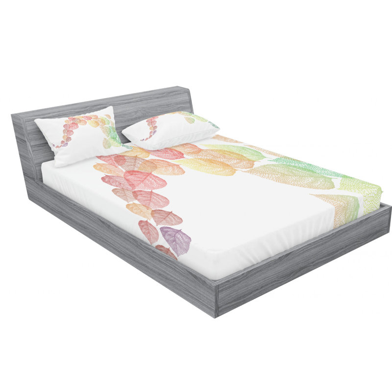 Microfiber Sheet Set, Queen Sheet Set with Fitted Sheet