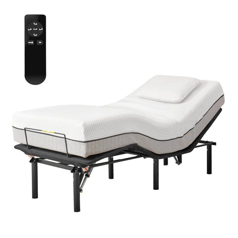Base de lit réglable, cadre de lit avec inclinaison de la tête et des pieds, anti-ronflement, télécommande sans fil, TXL