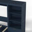Lit escamotable avec bureau, cadre de lit mural pliable avec tiroirs de rangement, tablettes, éclairage DEL et station de charge, lit plateforme en bois peu encombrant pour petite salle d'étude-1083696113