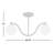 Double Wave Globe Chandelier with White Jade Glass