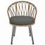 Ensemble de loisirs d'extérieur, 2 chaises simples en rotin avec table ronde en verre-2069770689-2069770694