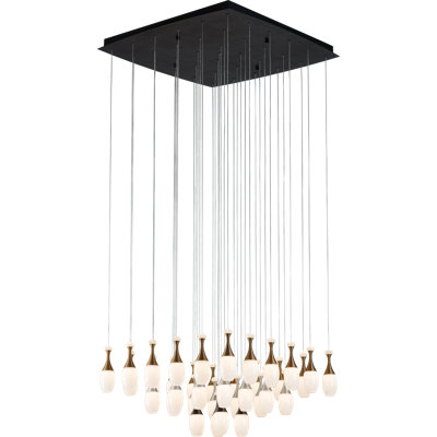 Lustre à niveaux 36 lumières DEL Bolland