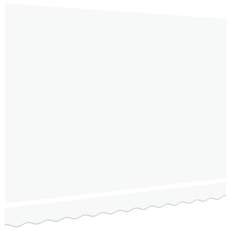17 Stories Polyester Cover Retractable Patio Awning, White, 238 cm W x 195 cm D
