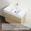 Meuble-lavabo mural moderne, lavabo en résine, 2 tiroirs, lustre avec lavabo et 2, scintillant-573088354-573088357