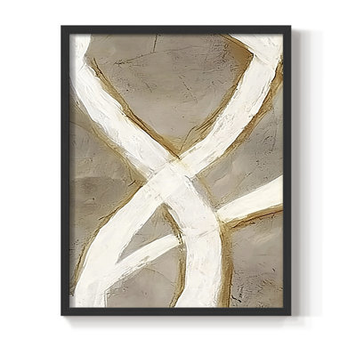 Abstrait, reproduction encadrée, prêt à accrocher