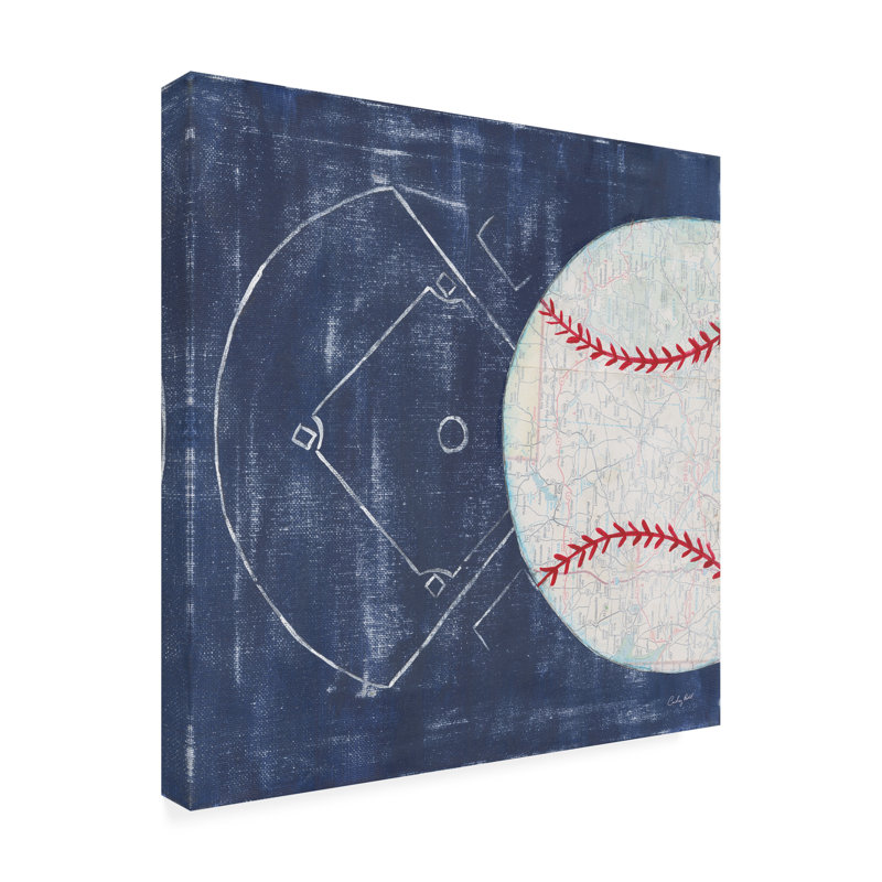 Art sur toile Courtney Prahl «On the Field III», H 14 po x l 14 po x P 2 po