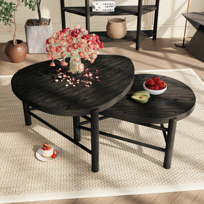 A Set Of  Two Water Drop-Shaped Coffee Tables
