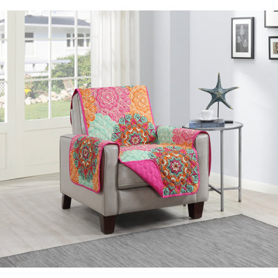 Polyester T-Cushion Armchair Slipcover