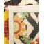 Tapis unique noir / rouge / jaune / ivoire 11 pi 10 po x 15 pi 4 po Angela