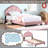 Velvet Upholstered Platform Bed with Shell Headboard