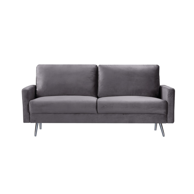 Canapé à accoudoirs carrés 74,02 po Barstow, Gris