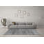 Tapis gris uni tissé à la machine Yannic-482475489