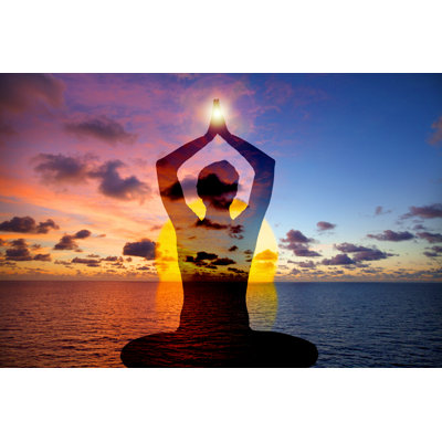 Meditation by DigitalAppeal - Wrapped Canvas Print