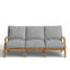 Haley Teak Patio Sofa with Cushions-70063485-38579408-70063484