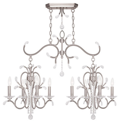 Lustre classique à 8 lumières de style bougie Jamiyl