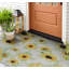 Non-Slip Floral Outdoor Doormat