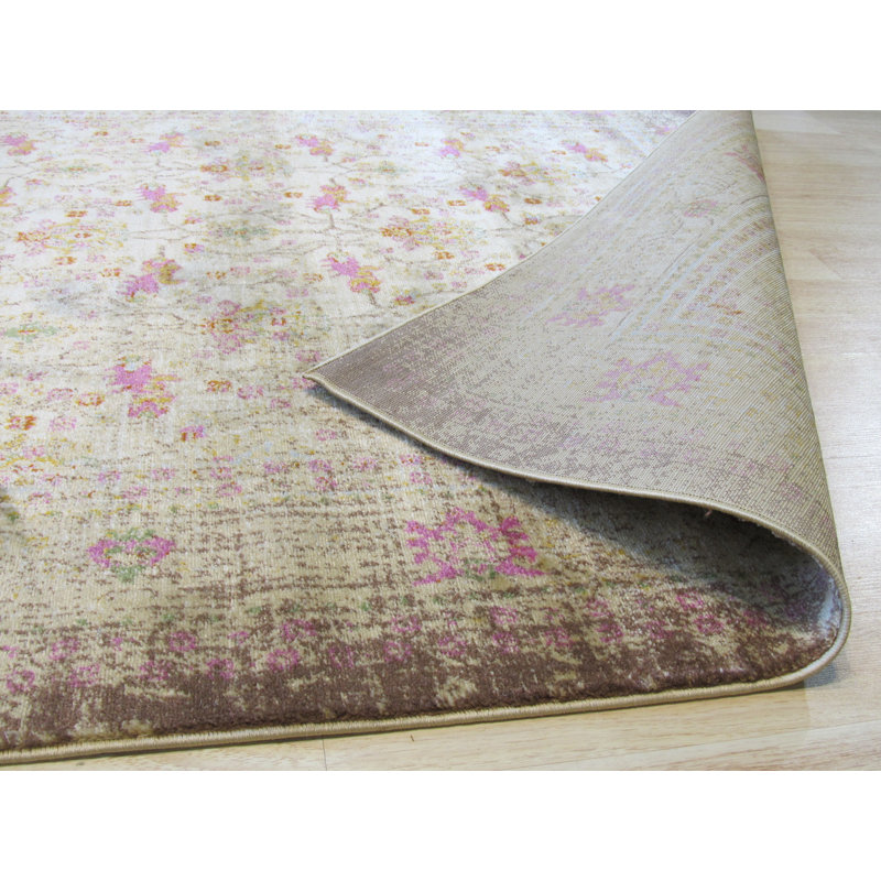 Tapis ivoire en polypropylène Capella, Rectangle 4 pi 3 po x 5 pi 11 po