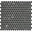 Elegan Nero 11 x 12 Porcelain Decorative Accent Tile-82364868