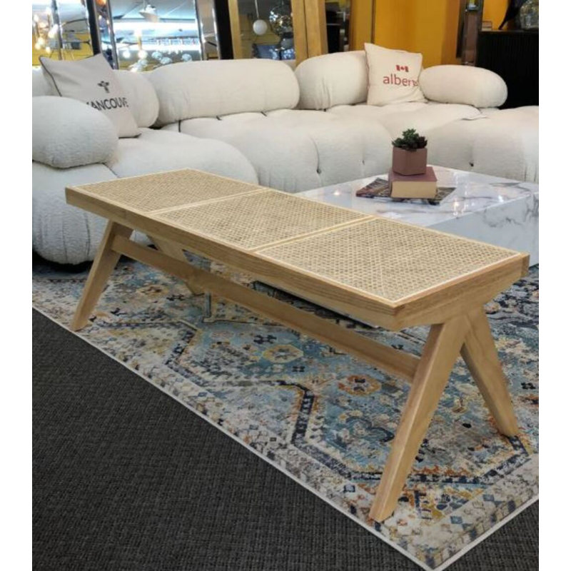 Banc Moody Cane, Naturel