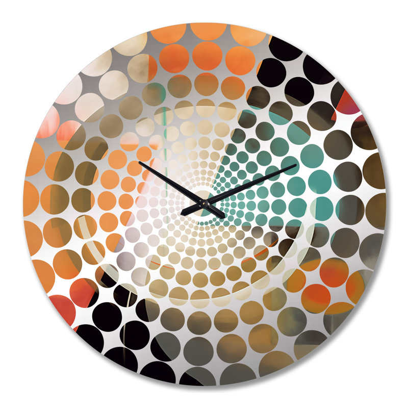 Shani - Horloge murale géométrique abstraite, Très grand