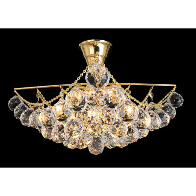 Crystal Semi Flush Mount