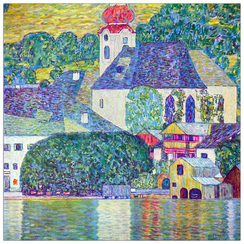Gustav Klimt - Wrapped Canvas Painting, 70cm H x 70cm W x 1.8cm D
