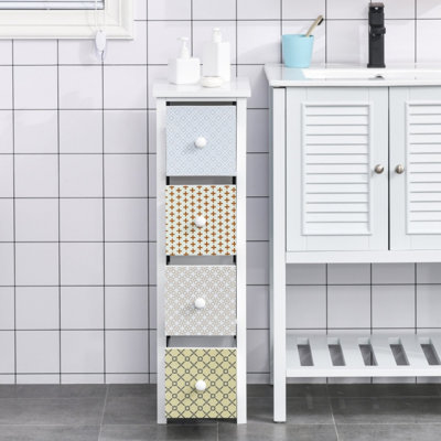Engineered Wood Freestanding Bathroom Cabinet