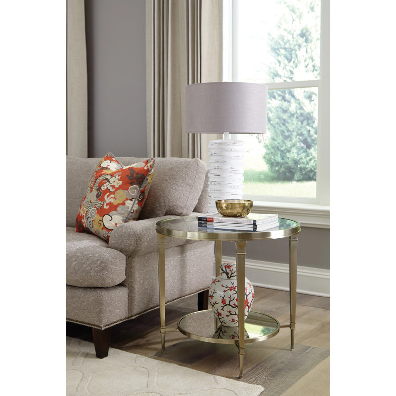 Quintilio Glass Top End Table