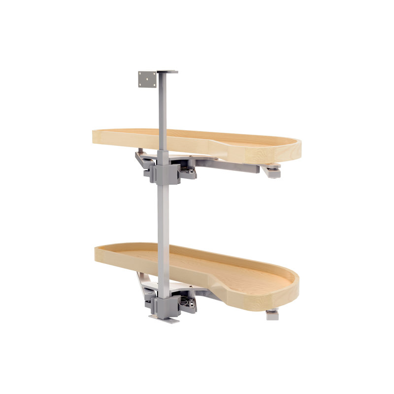 Girasolo classique à deux niveaux en érable avec fermeture en douceur pour armoires d'angle gauche à ouverture droite / store de 12 po
