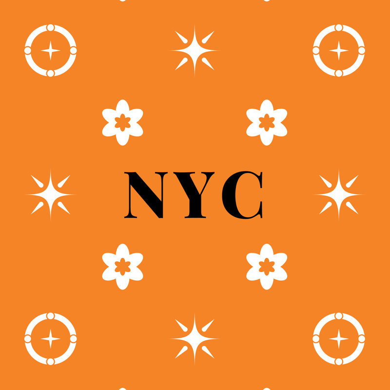 Coussin en coton New York Basketball, New York, blanc, orange, Oreiller en sergé de polyester, 14 pouces x 14 pouces